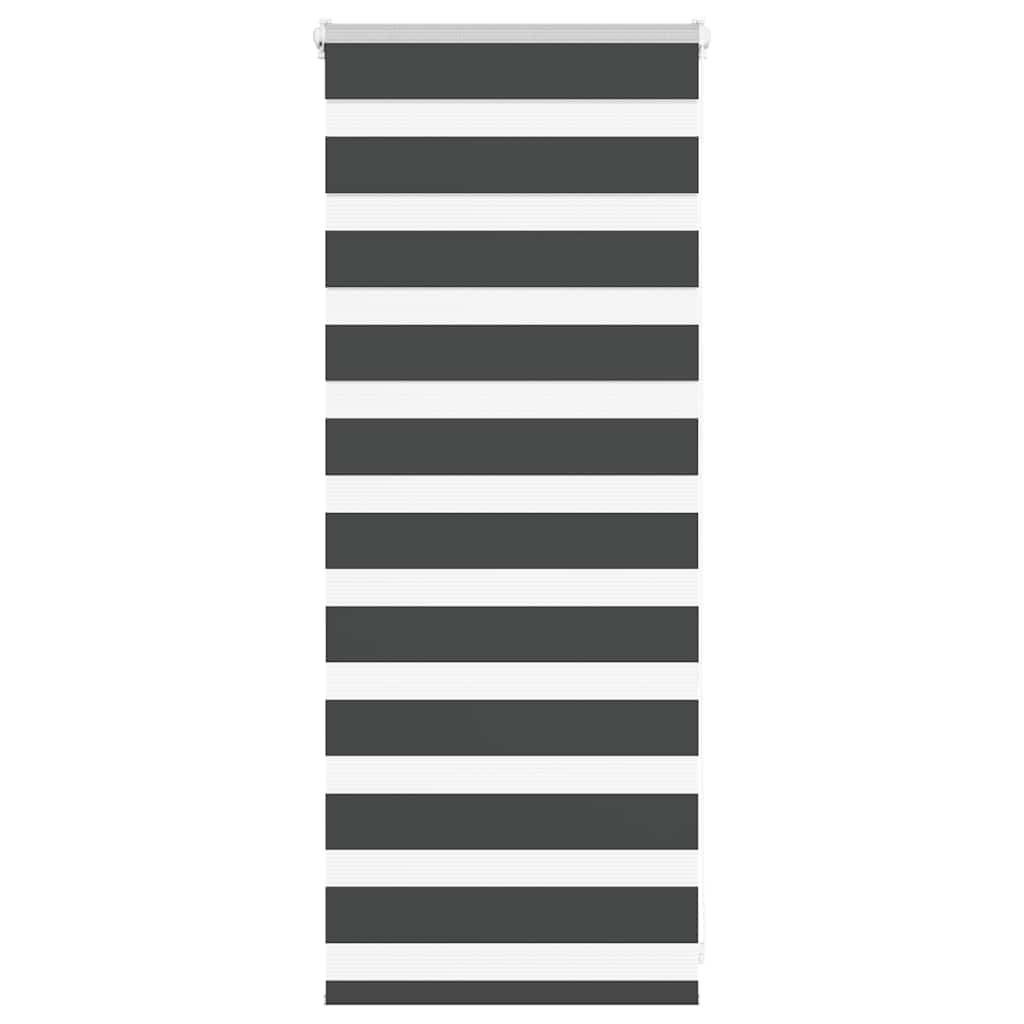 idaXL Zebra senčilo črna 60x100 cm tkanina širina 55