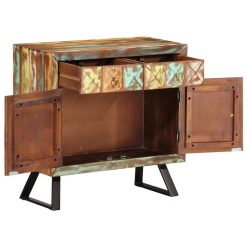 Omarica s predali večbarvna 70x35x70 cm trden predelan les