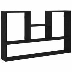 Stenska polica črna hrast 99x15x60 cm iverna plošča