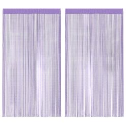 Zavese iz nitk 2 kosa 140x250 cm vijolične barve