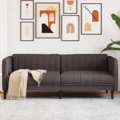 Kavč trosed temno rjava tkanina