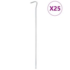 Klini za šotor 25 kosov 30 cm Ø7 mm pocinkano jeklo
