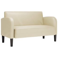 Loveseat kavč krem 110 cm umetno usnje