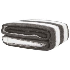 Preproga za šotor antracitna in bela 400x400 cm HDPE