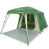 Šotor za kampiranje z verando Dome 5-Person Green Waterproof