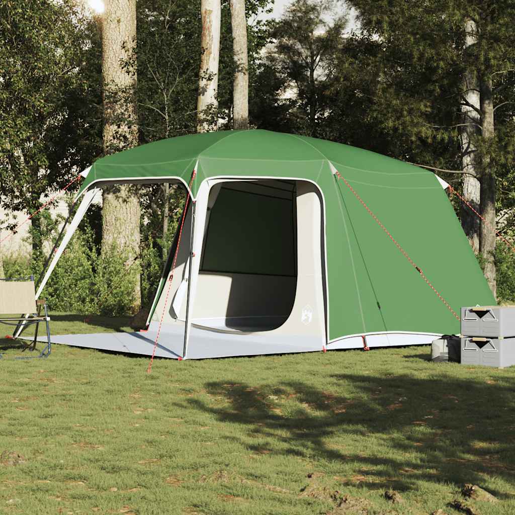 Šotor za kampiranje z verando Dome 5-Person Green Waterproof