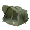 Šotor za ribolov za 5 oseb olivno zelen vodoodporen