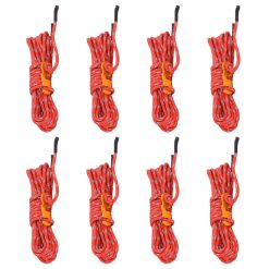 Šotorska vrv s ključi odsevna 8 kosov 4 m 4 mm
