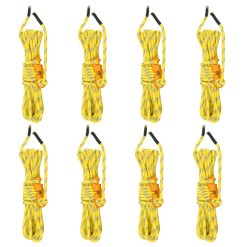 Šotorska vrv s ključi odsevna 8 kosov 4 m 4 mm