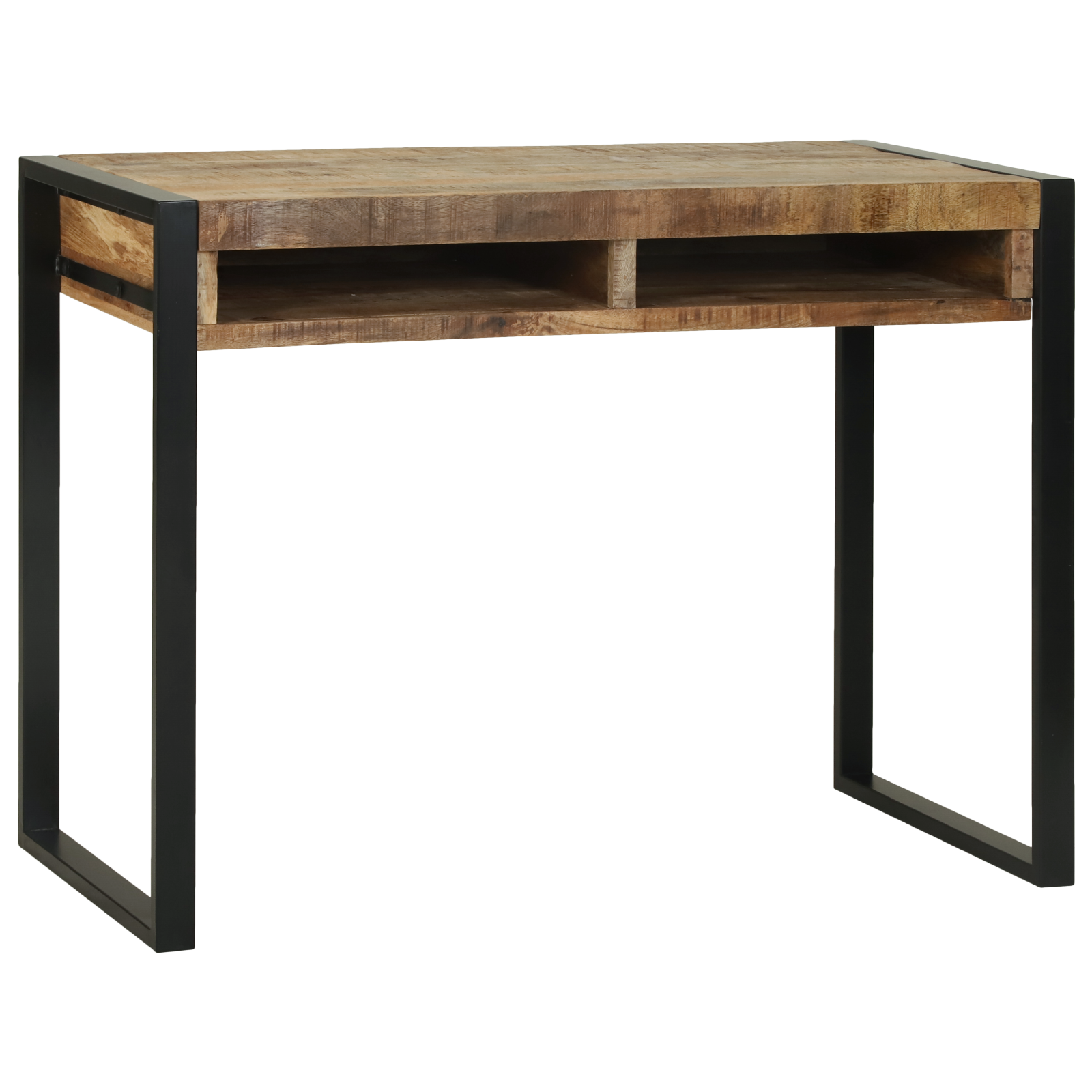 Toaletna miza z ogledalom 100x50x75 cm Trden grob mangov les