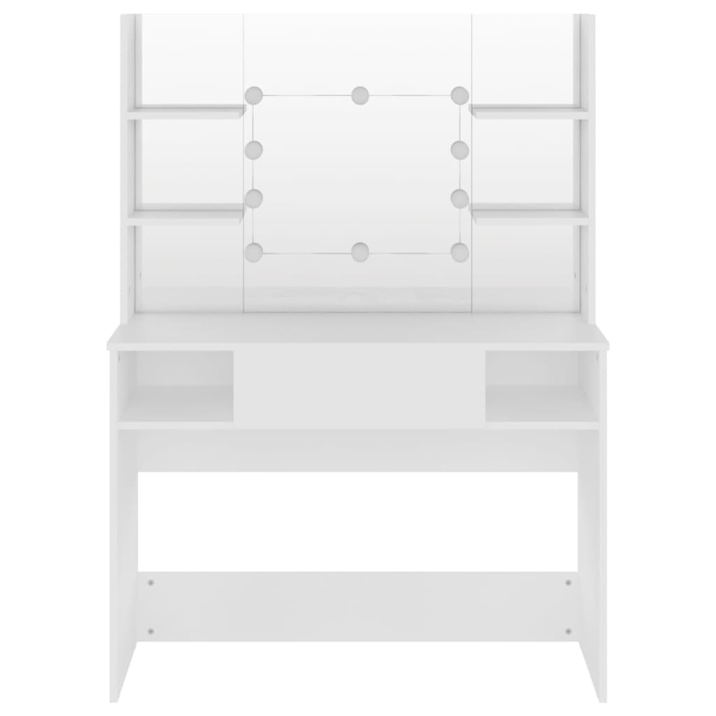 Toaletna mizica z LED lučkami 100x40x135 cm MDF