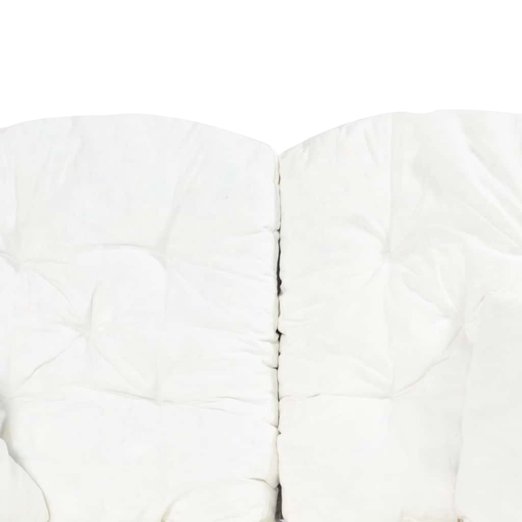 Vrtni kavč dvosed siv iz ratana