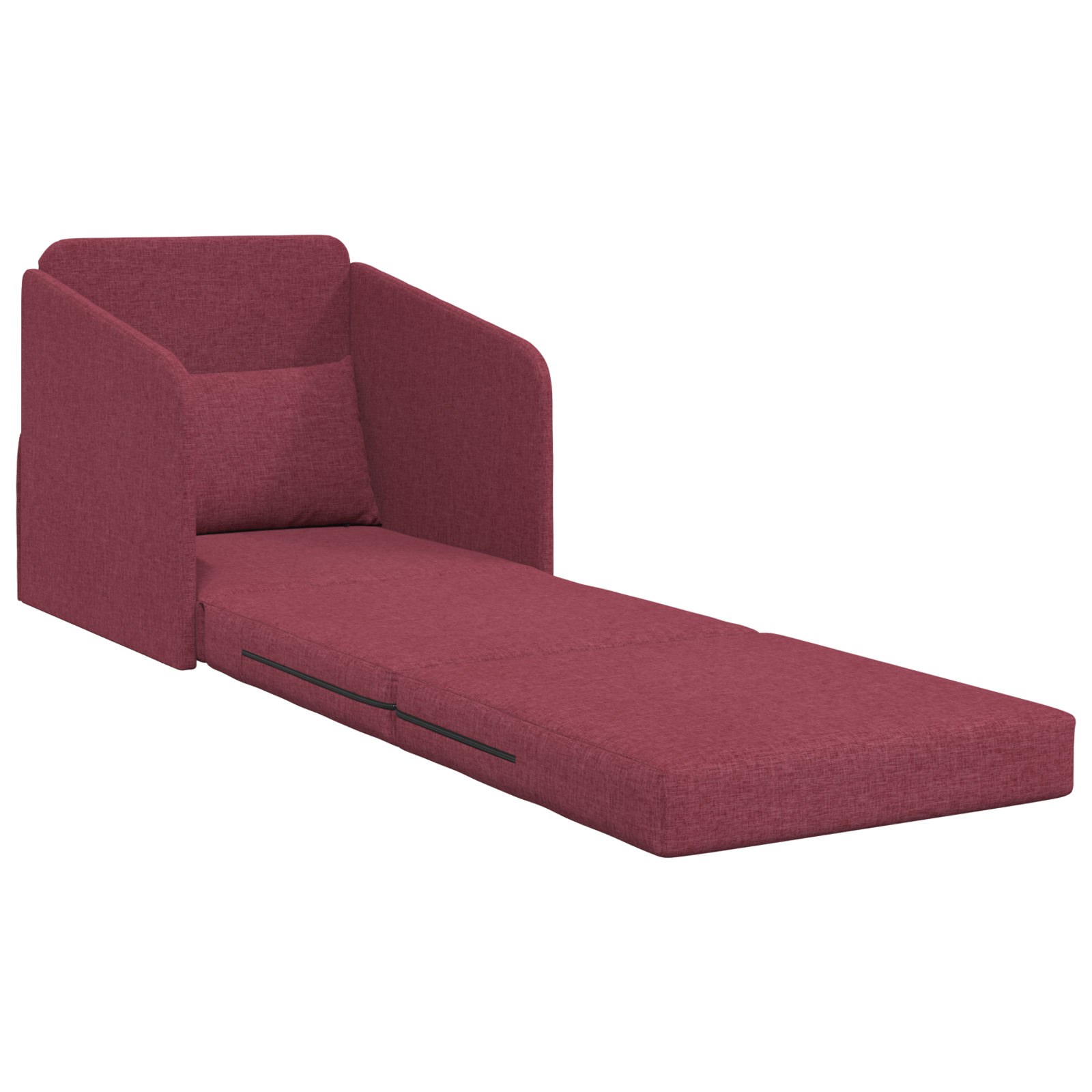 sofa postelja 2-v-1 bordo 200 x 60 x 62 cm