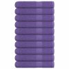 Brisače 10 kos vijolična 100x200 cm 360 g/m² 100% bombaž