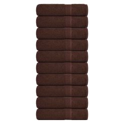 Brisače za tuširanje 10 kos rjava 70x140cm 360 g/m² 100% bombaž