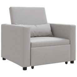 Enosed na raztegnitev Oblačno siva 90 x 165 x 87 cm blago