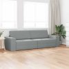 Floor sofa postelja Svetlo siva 245 x 78 x 77 cm blago