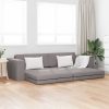 Floor sofa postelja Taupe 245 x 78 x 77 cm blago