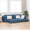 Floor sofa postelja Temno modra 245 x 78 x 77 cm blago
