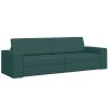 Floor sofa postelja Temno zelena 245 x 78 x 77 cm blago