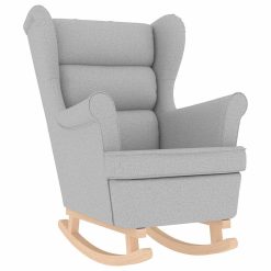 Gugalni stol Cloud Grey 74x90x102 cm Tkanina