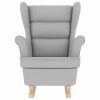 Gugalni stol Cloud Grey 74x90x102 cm Tkanina