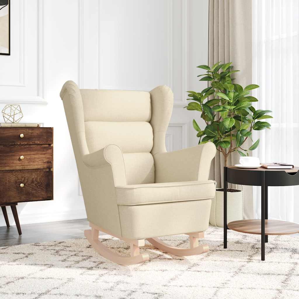 Gugalni stol Cream 74x90x102 cm Tkanina