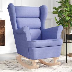 Gugalni stol Jeans Blue 74x90x102 cm Tkanina