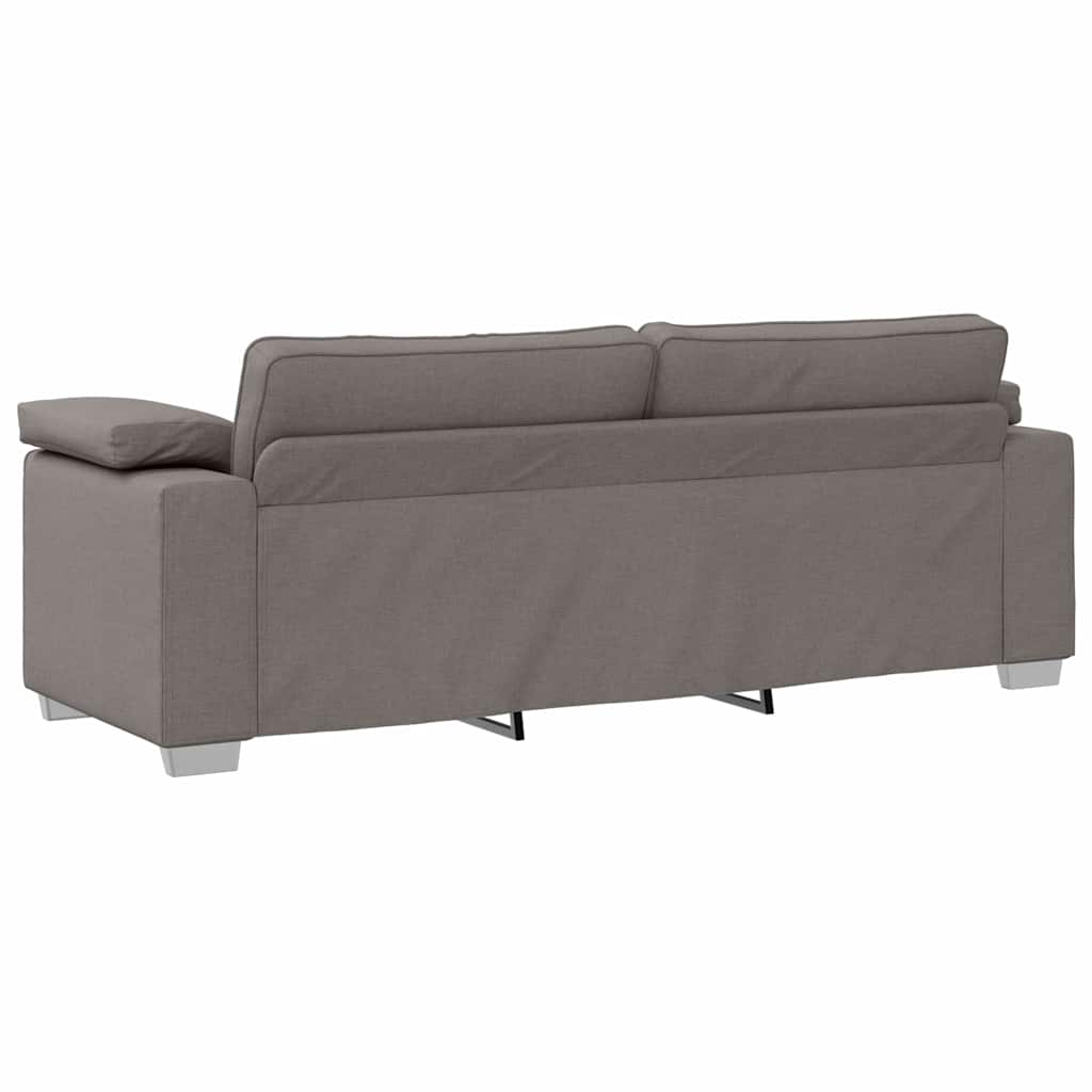 Kavč z blazino Taupe 219 x 77 x 82 cm blago