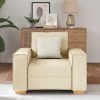Kavč/fotelj kremne barve 60 cm blago