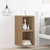 Omarica na steni s polico 2 pcs artisan hrast 37 x 37 x 37 cm