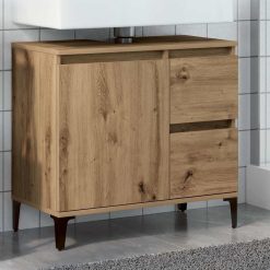 Omarica za umivalnik artisan hrast 65x33x60 cm inž. les