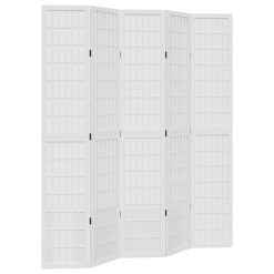 Paravan 5-delni bel trden les pavlovnije