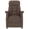 Recliner stol rjav Temno rjava 70.5 x 96.5 x 95 cm blago