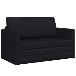 Sofa postelja Črna 124 x 71 x 78 cm Umetno usnje