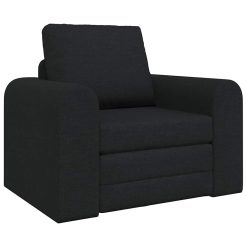 Sofa postelja Črna 98 x 71 x 83 cm blago