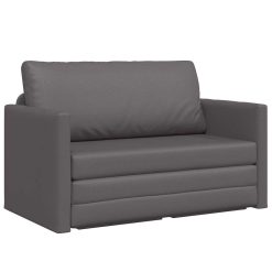 Sofa postelja Siva 124 x 71 x 78 cm Umetno usnje