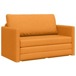 Sofa postelja Temno rumena 124 x 71 x 78 cm blago