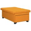 Sofa postelja Temno rumena 194 x 67 x 37 cm blago