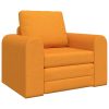 Sofa postelja Temno rumena 98 x 71 x 83 cm blago