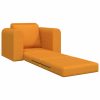 Sofa postelja Temno rumena 98 x 71 x 83 cm blago
