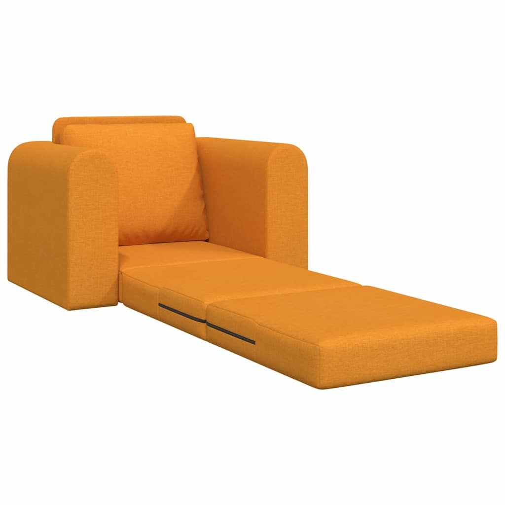 Sofa postelja Temno rumena 98 x 71 x 83 cm blago