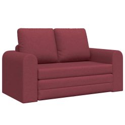 Sofa postelja vinsko rdeča 148 x 71 x 83 cm blago