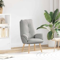 Sproščujoč stol Oblačno siva 69 x 74 x 93 cm blago