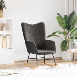 Sproščujoč stol Temno siva 61 x 78 x 98 cm blago