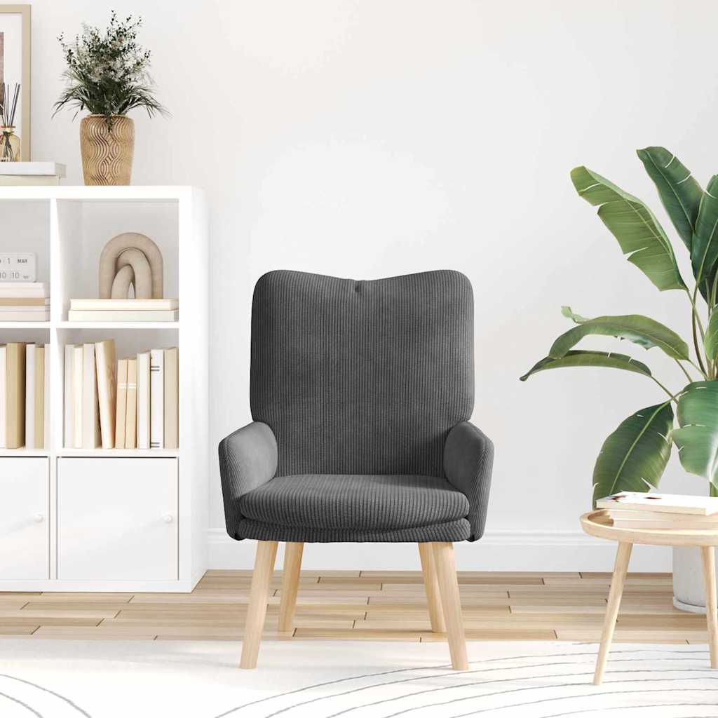 Sproščujoč stol Temno siva 63 x 67 x 94 cm blago