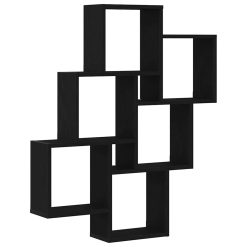 Stenska polica Črni hrast 78 x 15 x 92 cm Konstruiran les