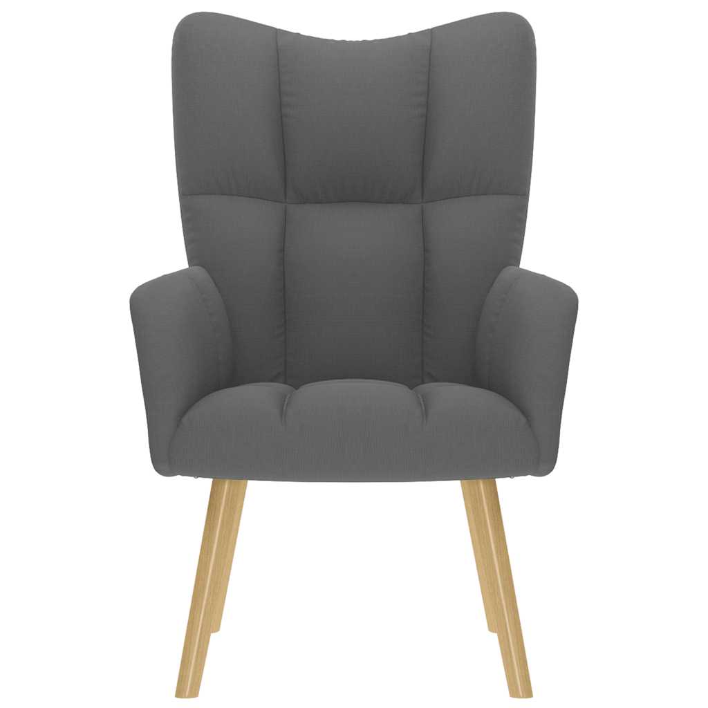 Stol za sproščanje temno sivo blago