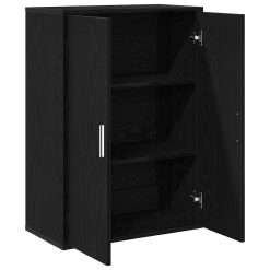 Strani šal Črni hrast 60 x 31 x 84 cm Konstruiran les