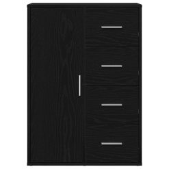 Strani šal Črni hrast 60 x 31 x 84 cm Konstruiran les